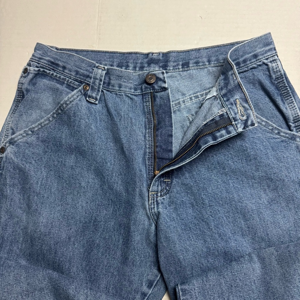 Wrangler Five Star Premium Straight Leg Carpenter Jeans In Blue Men's: 32x30 - Picture 3 of 6